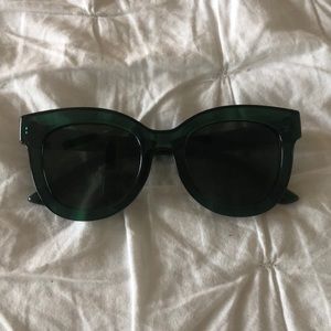 Green Transparent Sunglasses